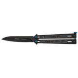 Σουγιάς TOKISU balisong. Bright black steel, 02259