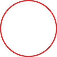 Χούλα-Χουπ 70cm - Φ19mm - 175gr, Κόκκινο 48057