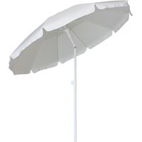 Ομπρέλα Παραλίας Escape 2m 10 Ακτίνες Λευκό 12038