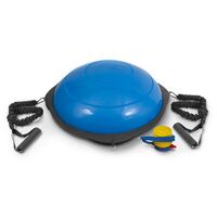 AMILA Balance Ball με Ξύλινη Βάση Μπλε 63cm 48192