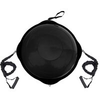 AMILA Balance Ball με Ξύλινη Βάση Mat Black 63cm 48193