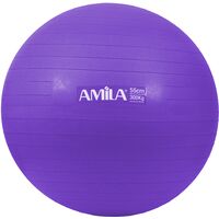 Μπάλα Γυμναστικής AMILA GYMBALL 55cm Μωβ 95830