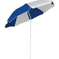 Ομπρέλα Παραλίας 2m 180gsm 8 Ακτίνες 4mm Μπλε/Λευκή 12024