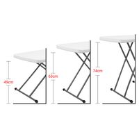 Τραπέζι Παραλληλόγραμο Ρυθμιζόμενου Ύψους 77,5x50 15511