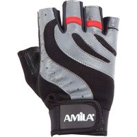 Γάντια Άρσης Βαρών AMILA Leather Μαύρο/Γκρι L 8330403