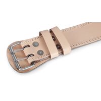 Ζώνη Άρσης Βαρών AMILA Δερμάτινη Μπεζ A Quality XL 8331004