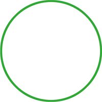 Χούλα-Χουπ HQ 70cm - Φ19mm - 280gr, Πράσινο 98812