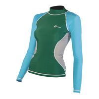 RASH GUARD LYCRA ΓΥΝAIKEIO ΜΑΚΡΥΜΑΝΙΚΟ ΠΡΑΣΙΝΟ L