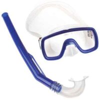 fortis ΣΕΤ ΜΑΣΚΑ & ΑΝΑΠΝΕΥΣΤΗΡΑΣ ΠΑΙΔΙΚΟ PVC ΜΠΛΕ