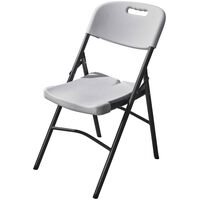 ΚΑΡΕΚΛΑ ΜΕΤΑΛΛΙΚΗ CATERING ΠΤΥΣΣΟΜΕΝΗ ΛΕΥΚΗ -ΔΙΑΣΤΑΣΕΙΣ: W46,5xD44,5xH80cm