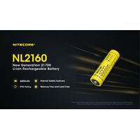 ΜΠΑΤΑΡΙΑ NITECORE 21700/ 6000mAh / HP (τιμή τεμαχίου)