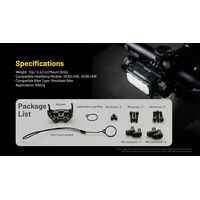 ΒΑΣΗ ΠΟΔΗΛΑΤΟΥ ΓΙΑ ΦΑΚΟΥΣ NITECORE HC60UHE, HC65UHE