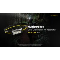 ΦΑΚΟΣ LED NITECORE HEADLAMP HA15 UHE, Lightweight, 400Lumens