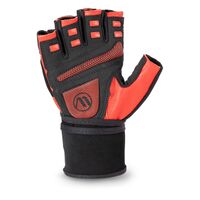 Γάντια Άρσης Βαρών AMILA Δέρμα Amara Κόκκινο/Μαύρο XL 44612