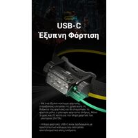 ΦΑΚΟΣ LED NITECORE HEADLAMP HC70 UHE, 1600 Lumens