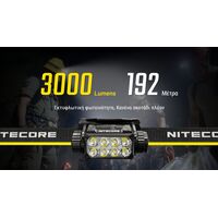 ΦΑΚΟΣ LED NITECORE HEADLAMP HC75 UHE, 3000 Lumens