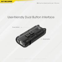 ΦΑΚΟΣ LED NITECORE TIP SE, Μπρελοκ, Rechargeable, GREY