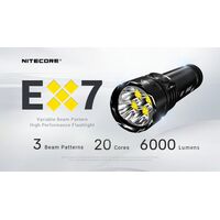 ΦΑΚΟΣ LED NITECORE EX7, 6000Lumens, 3xBeam Patterns