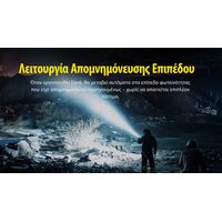 ΦΑΚΟΣ LED NITECORE PRECISE P40, Ultra long throw , 2900m