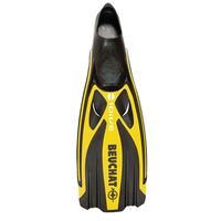BEUCHAT 1DIVE RED/YELLOW/BLUE  FOOT FIN 38/39