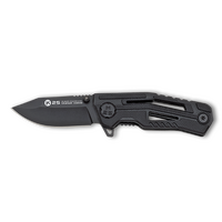ΣΟΥΓΙΑΣ K25, black G10 penknife. Carbon fiber effect, 25006