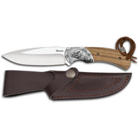 ΜΑΧΑΙΡΙ Albainox wooden huting knife. Wild boar, 32751