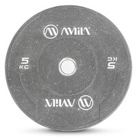 Δίσκος Color Bumper Plate Slim 50 mm 5 Kg – Γκρι 84846