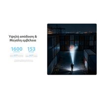 ΦΑΚΟΣ LED NITECORE EDC09, MCT, 1600lumens