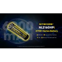 ΜΠΑΤΑΡΙΑ NITECORE 21700 / 6000mAh / HP (τιμή τεμαχίου)