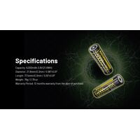 ΜΠΑΤΑΡΙΑ NITECORE 21700 / 6000mAh / HP (τιμή τεμαχίου)