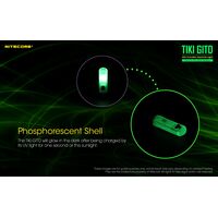 ΦΑΚΟΣ LED NITECORE TIKI GITD, Glow-In-The-Dark, USB-C, 300 lumens