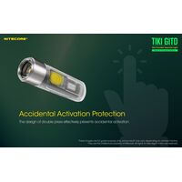 ΦΑΚΟΣ LED NITECORE TIKI GITD, Glow-In-The-Dark, USB-C, 300 lumens