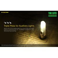 ΦΑΚΟΣ LED NITECORE TIKI GITD, Glow-In-The-Dark, USB-C, 300 lumens