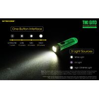 ΦΑΚΟΣ LED NITECORE TIKI GITD, Glow-In-The-Dark, USB-C, 300 lumens