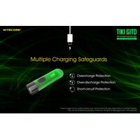 ΦΑΚΟΣ LED NITECORE TIKI GITD, Glow-In-The-Dark, USB-C, 300 lumens