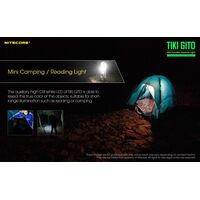 ΦΑΚΟΣ LED NITECORE TIKI GITD, Glow-In-The-Dark, USB-C, 300 lumens