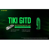 ΦΑΚΟΣ LED NITECORE TIKI GITD, Glow-In-The-Dark, USB-C, 300 lumens