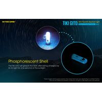 ΦΑΚΟΣ LED NITECORE TIKI GITD Blue, Glow-In-The-Dark, USB-C, 300 lumens