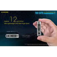 ΦΑΚΟΣ LED NITECORE TIKI GITD Blue, Glow-In-The-Dark, USB-C, 300 lumens