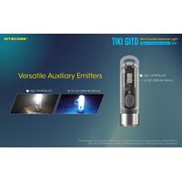 ΦΑΚΟΣ LED NITECORE TIKI GITD Blue, Glow-In-The-Dark, USB-C, 300 lumens