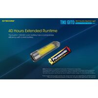 ΦΑΚΟΣ LED NITECORE TIKI GITD Blue, Glow-In-The-Dark, USB-C, 300 lumens