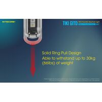 ΦΑΚΟΣ LED NITECORE TIKI GITD Blue, Glow-In-The-Dark, USB-C, 300 lumens