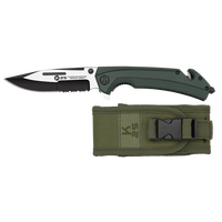 Σουγιάς K25 tactical pocket knife. Green G10.Saw, 25235