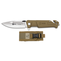 ΣΟΥΓΙΑΣ K25 penknife. TAN sation rubber. Bl.9cm, 25238
