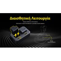 ΦΟΡΤΙΣΤΗΣ ΓΙΑ 2ΜΠΑΤΑΡΙΕΣ NITECORE PLB500 για ΦΑΚΟΥΣ NPL