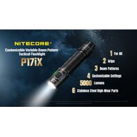 ΦΑΚΟΣ LED NITECORE PRECISE P17ix, Tactical Lumin Sield, Strobe ready, 5000lm