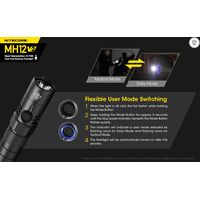 ΦΑΚΟΣ LED NITECORE MULTI TASK HYBRID MH12 V2, 1200lumens