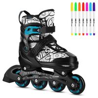 Αυξ/να NH10907 Inline Skates NILS EXTREME ΣΕΤ 4 σε 1 με Αντικ/σιμη Λεπίδα Πάγου Green - Medium(35-38