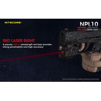ΦΑΚΟΣ LED NITECORE NPL10, Set με μπαταρια CR2