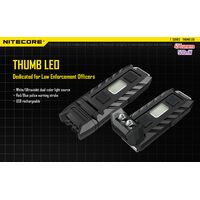ΦΑΚΟΣ LED NITECORE THUMB LEO ,rechargable, 45lumens+500mW UV